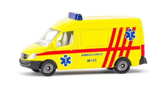 Česká verze - set mix policie, hasiči, ambulance Siku