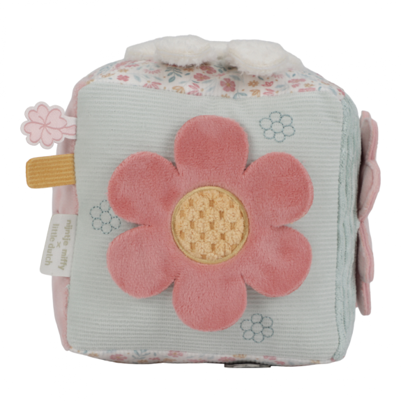Kostka textilní s aktivitami králíček Miffy Lucky Blossom Little Dutch