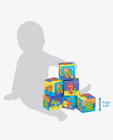 Měkké pěnové kostky Playgro