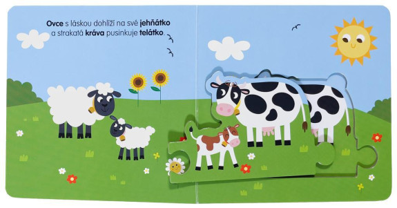 Maminky a mláďátka Knížka s puzzle