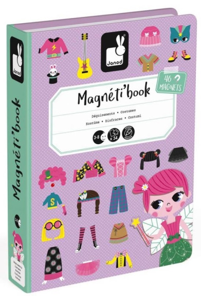 Magnetibook Oblékání dívky Magnetická kniha Janod