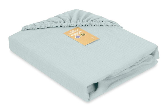 Mušelínové prostěradlo s gumou 60 x 120 cm BabyMatex