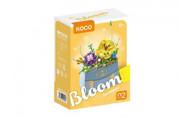 Stavebnice mini Květina v kabelce 223 ks Koco