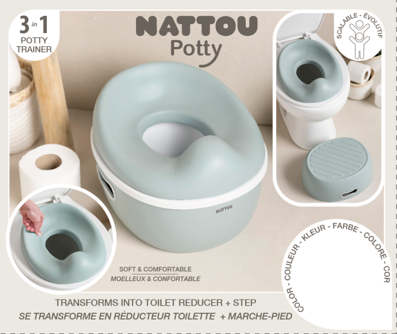 Nočník učicí 3 v 1 Potty Nattou