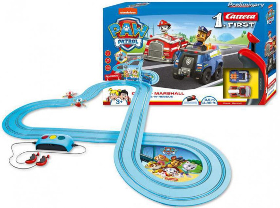 Autodráha Carrera First Paw Patrol/Tlapková Patrola 3,5 m + 2 auta