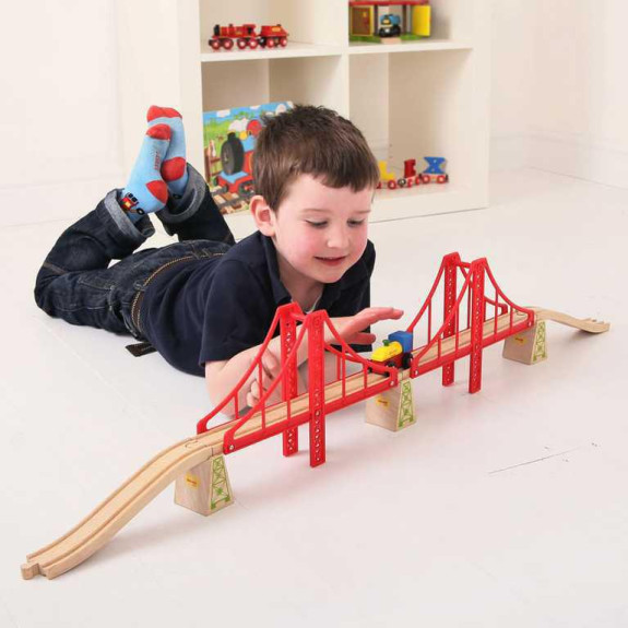 Dvojitý železniční most Bigjigs Rail