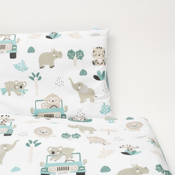 2-dílné ložní povlečení Safari II 90/120 cm mint New Baby