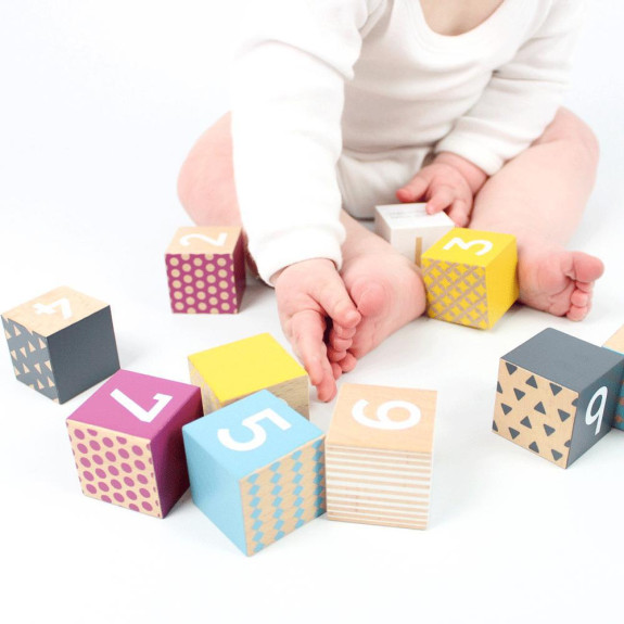 Didaktické kostky čísla Bigjigs Toys