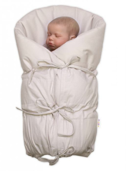 Klasická retro zavinovačka Nature šněrovací s výplní 70 x 77 cm Baby Nellys