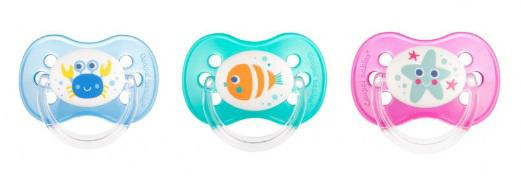 Šidítko silikonové anatomické LOVE&SEA Canpol babies 1 ks