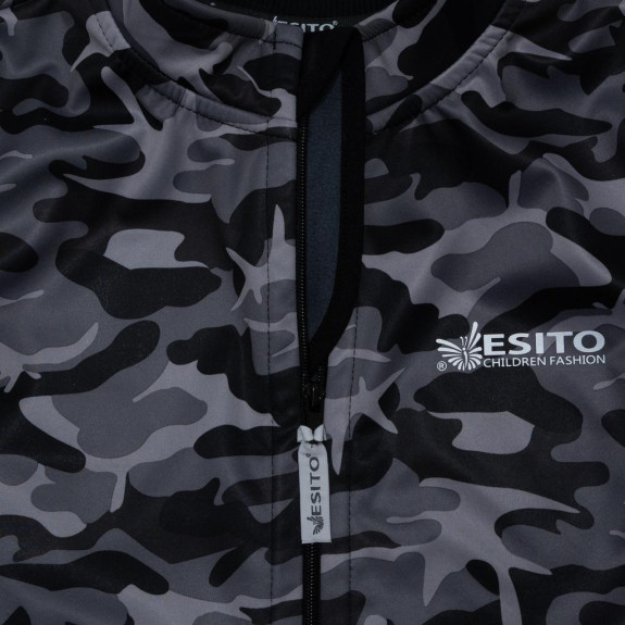 Dětská softshellová vesta Maskáč Zelená Esito