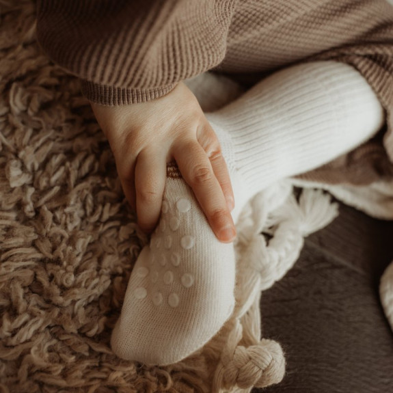 Dětské ponožky Stay-on-Socks Antislip vel. 18-24 m Off White 1 pár