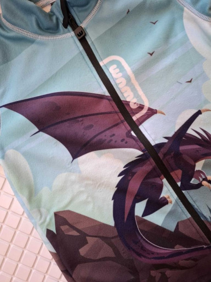 Fleecová mikina dětská Dragon fantasy Wamu