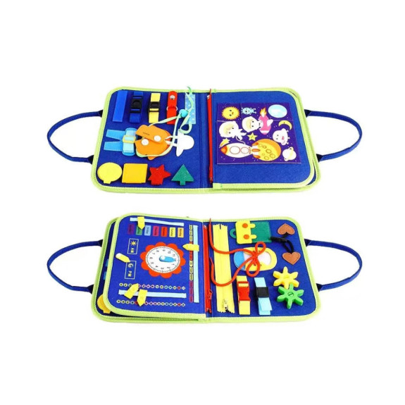 Senzorická busy kniha Dinosauři 4 2Kids Toys