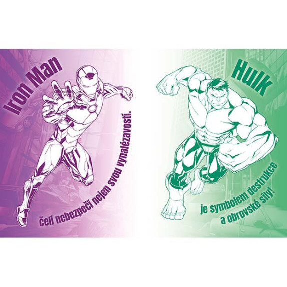 Omalovánky a 100 tetování Marvel
