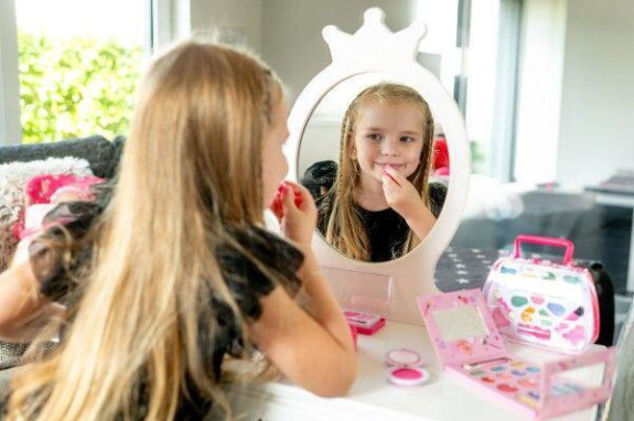 Dětská sada líčení beauted paletka srdce se zrcátkem