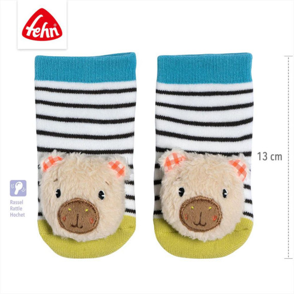 Chrastící ponožky capybara Baby Fehn