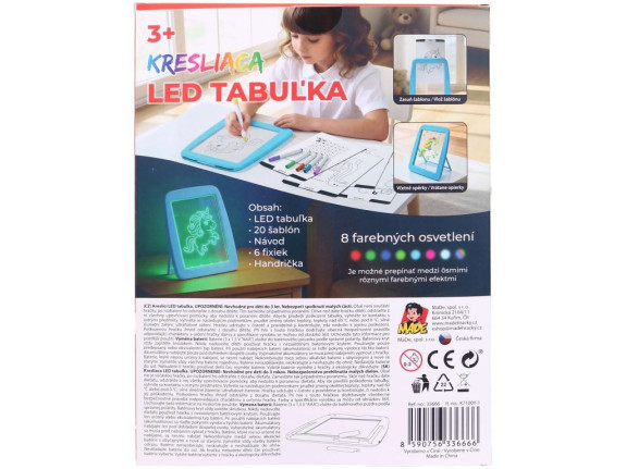 Kreativní LED kreslicí tabulka s podsvícením