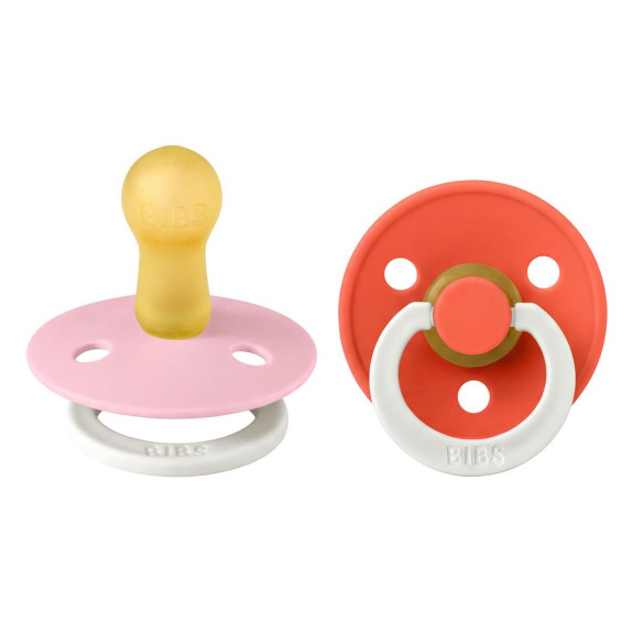 Dudlíky kaučuk 2 ks 6-18 měsíců Colour Bibs