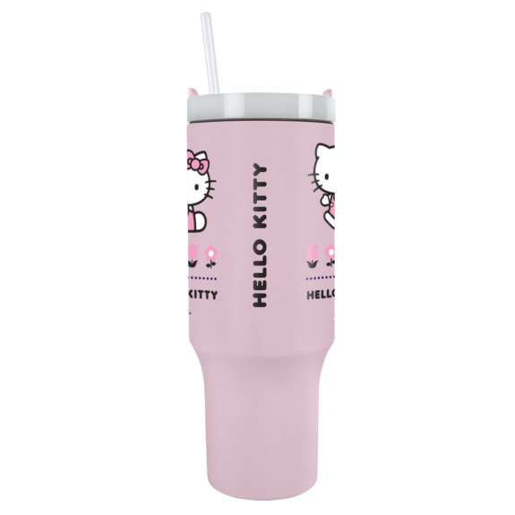 Cestovní hrnek s brčkem Hello Kitty