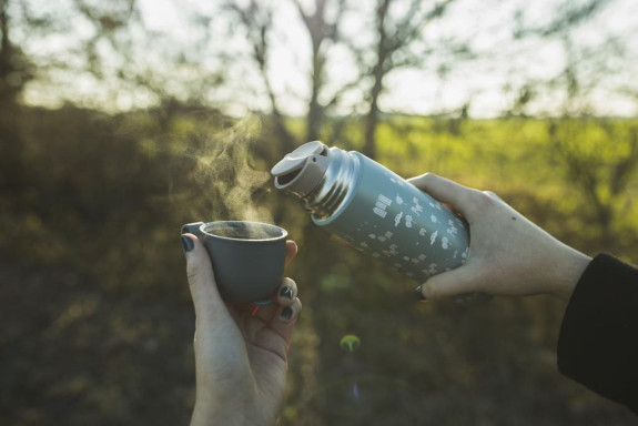 Termoska na tekutiny se silikonovým držákem 400 ml Zopa