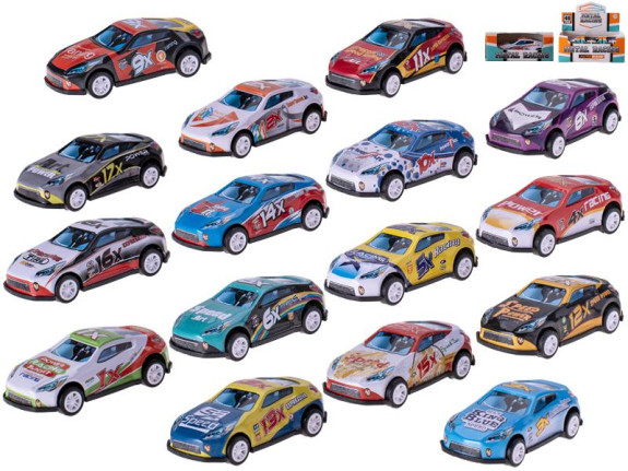 Auto závodní 6,5 cm kov zpětný chod