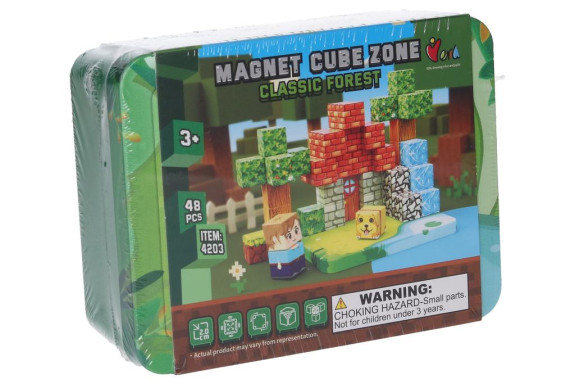 Stavebnice Magnet Cube Zone Classic Forest 48 dílků