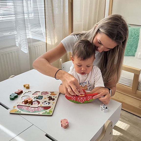 Balanční puzzle Farma 2 v 1 2Kids Toys
