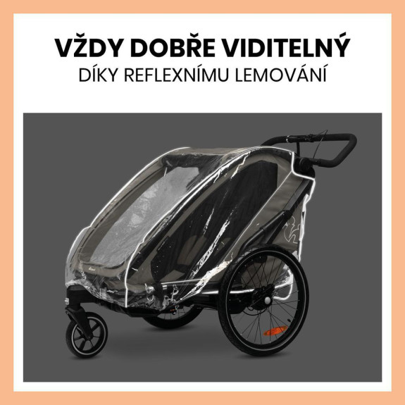 Pláštěnka na cyklovozík Bike N Walk Duo Hauck