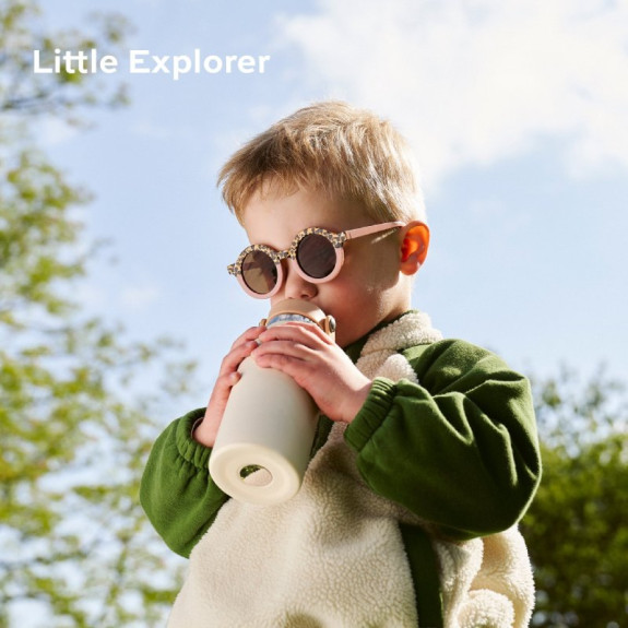 Termoska s pítkem 350 ml Little Explorer Ivory Babymoov