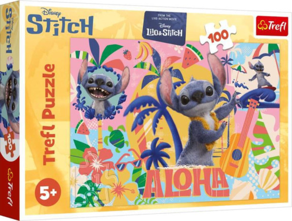 Puzzle Stitch a přátelé v akci 100 dílků 41x27,5 cm