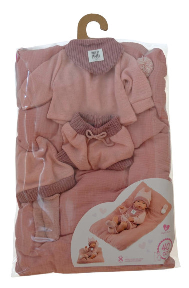 Obleček pro panenku miminko New Born velikosti 40-42 cm s doplňky Llorens