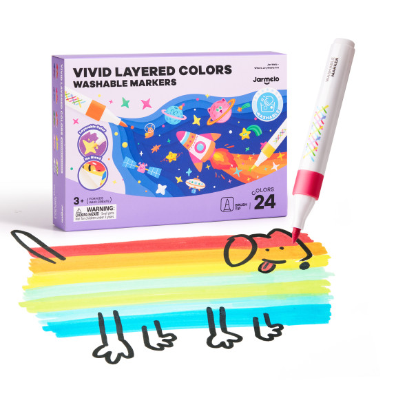 Vivid layered Fixy Omyvatelné 24 ks