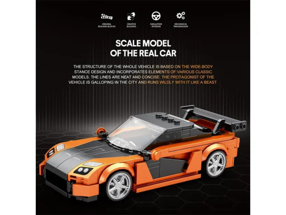 Sportovní automobil RX-7 1:24 Reobrix