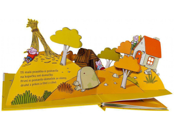Tři malá prasátka - MINI POP-UP Meritxell Martí, ilustrace Xavier Salomó