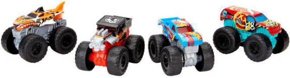 Hot Wheels Monster trucks svítící a rámusící vrak HDX60