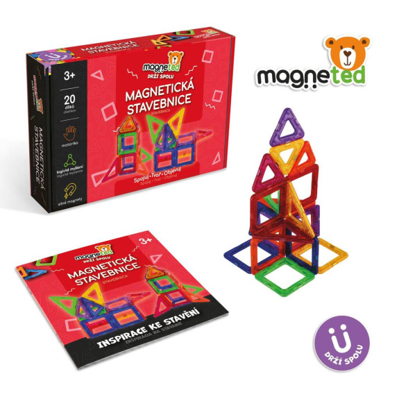 Magnetická stavebnice magneted 20 ks