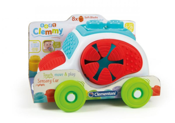 Clemmy baby - kyblík s kostkami - autíčko