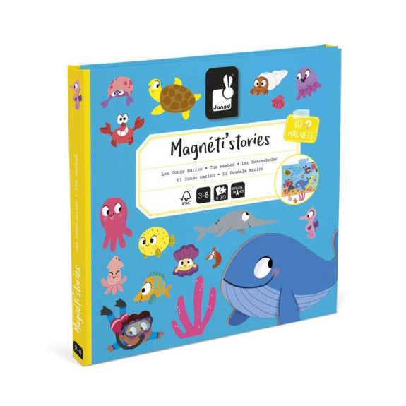 Magnetická kniha Magnetistories Mořský svět Janod