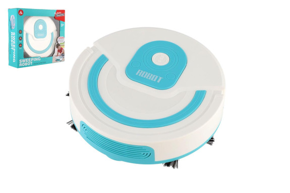Robotický vysavač plast 17 cm na baterie se zvukem