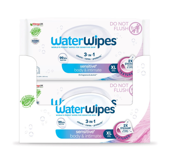12x Ubrousky vlhčené Body & Intimate 30 ks (360 ks) Waterwipes