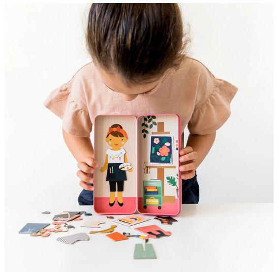 Petit Collage Magnetické puzzle Umělkyně