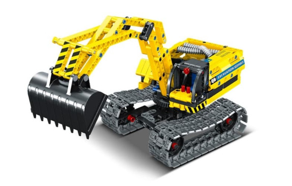 Stavebnice bagr/robot 2v1 342 dílků iM.Master