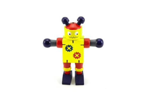 Robot dřevo 12cm