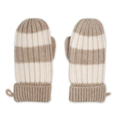 Rukavice Stripe Merino Beige Lodger