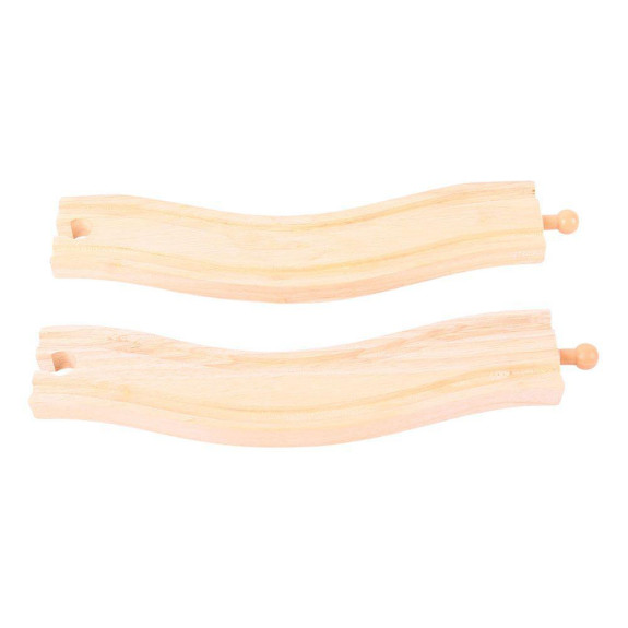 Obloukové koleje 22 cm 2 ks Bigjigs Rail