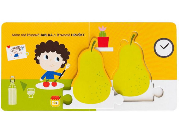 Ovoce Knížka s puzzle