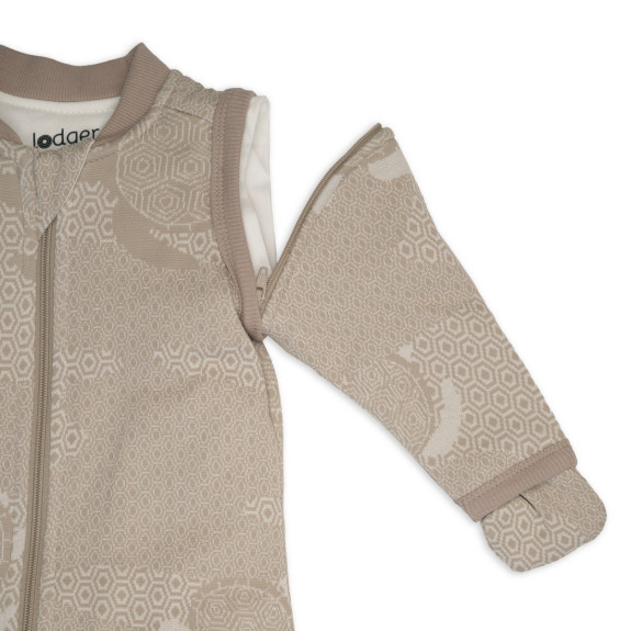 Spací pytel s rukávy Lodger Matcha Beige