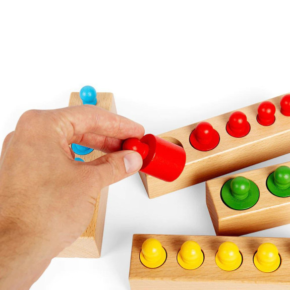 Motorická vkládačka bloky 24 dílků Bigjigs Toys