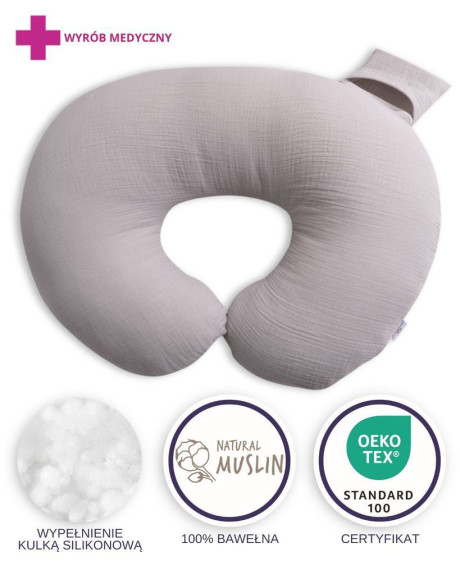 Mušelínový polohovací polštář MiniRelax 140 cm Babymatex